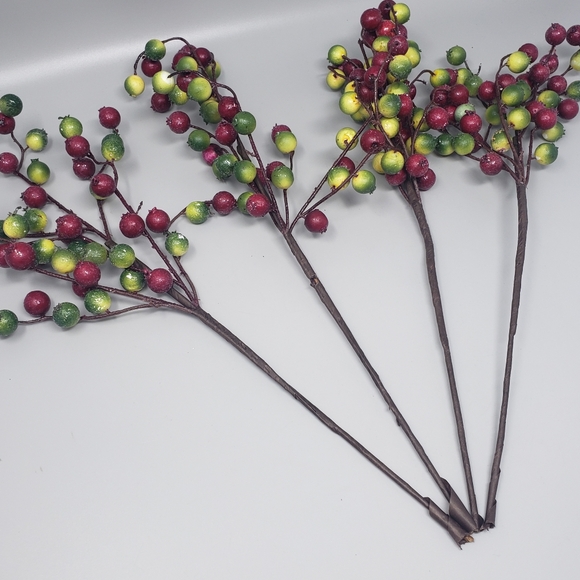 Set Of 4 Crabapple Berry Pick (Artificial) - Picture 8 of 9